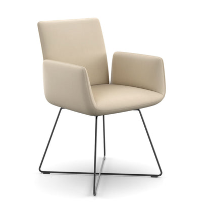 Jalis Armchair High Back | Sand 5021 Fabric Upholstery