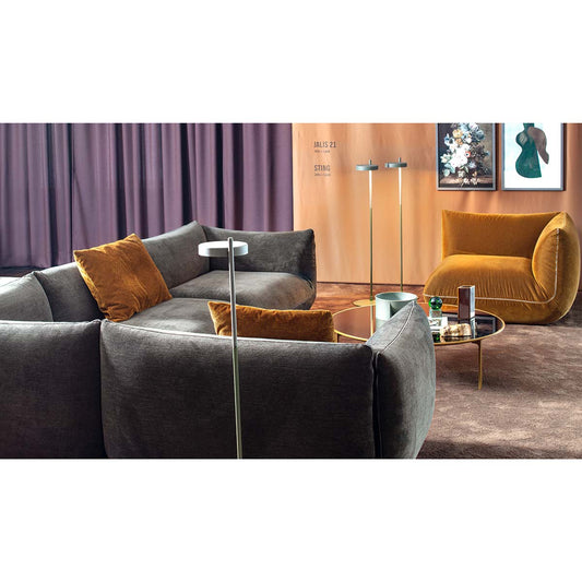 Jalis 21 Large Corner Sofa | Anthracite 9131 Fabric Upholstery