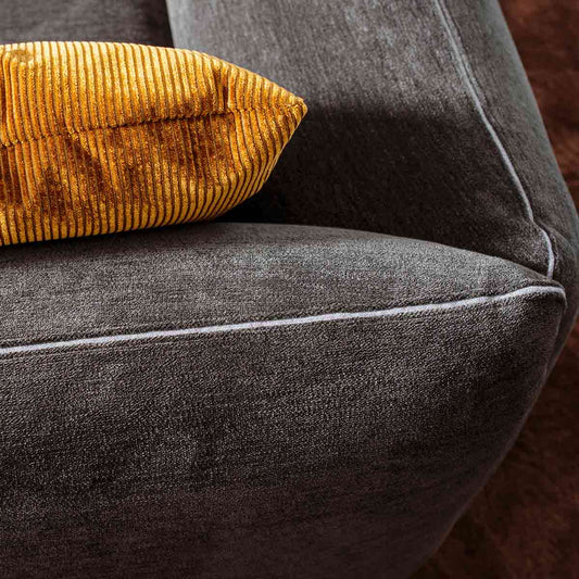 Jalis 21 Large Corner Sofa | Anthracite 9131 Fabric Upholstery