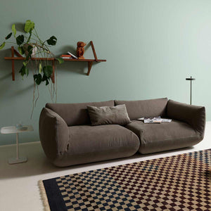 Jalis 21 Large Corner Sofa | Pebble Brown 9127 Fabric Upholstery