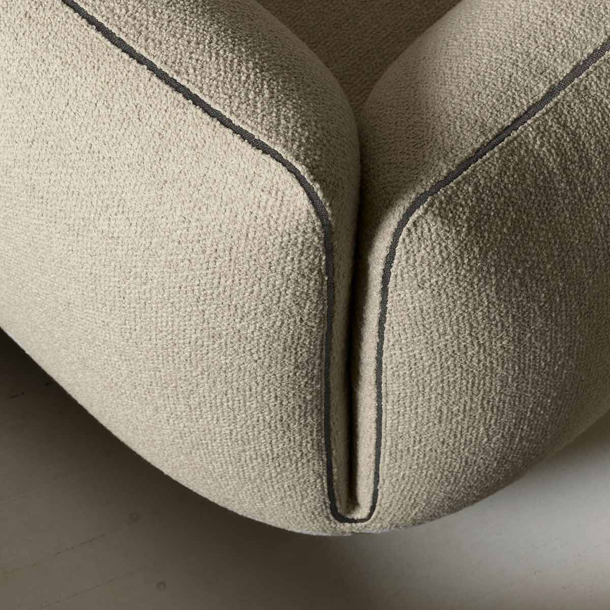 Jalis 21 Large Corner Sofa | Beige 9128 Fabric Upholstery