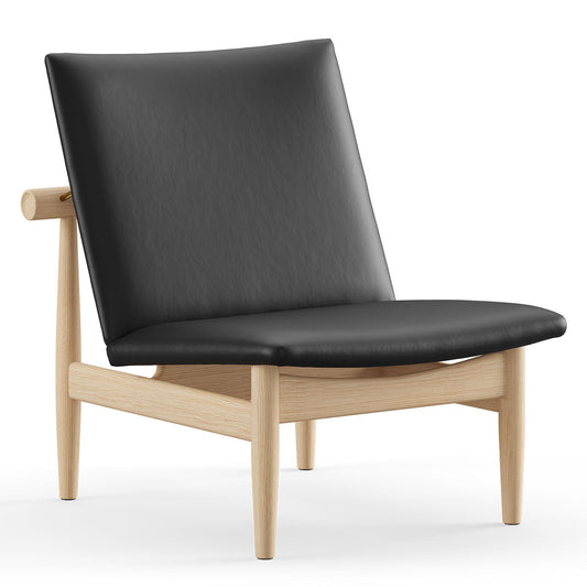 Japan Chair | Black Elegance Leather Upholstery