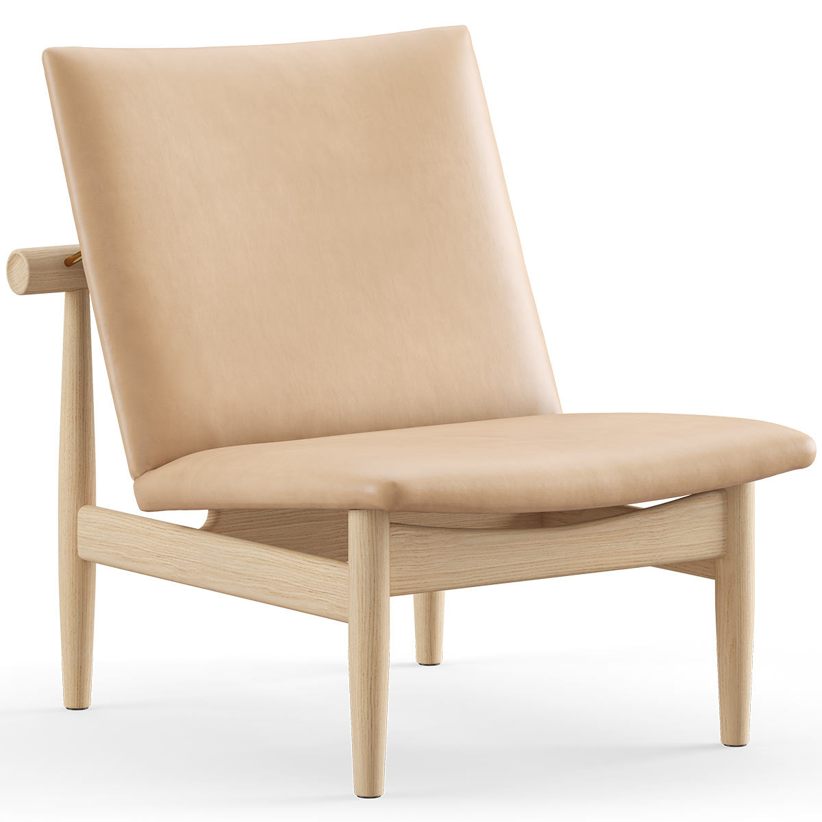 Japan Chair | Natural Vegetal Leather Upholstery