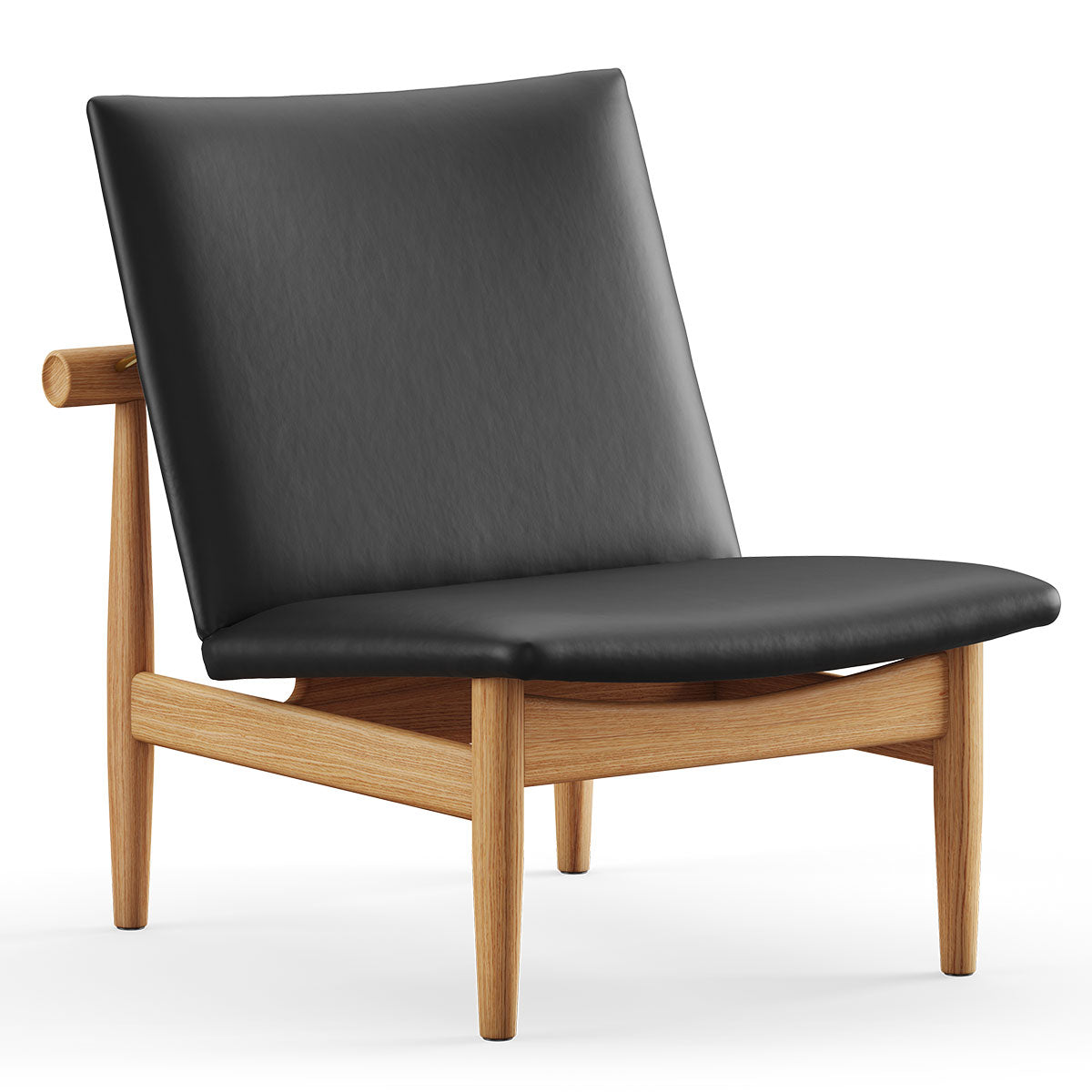 Japan Chair | Black Elegance Leather Upholstery