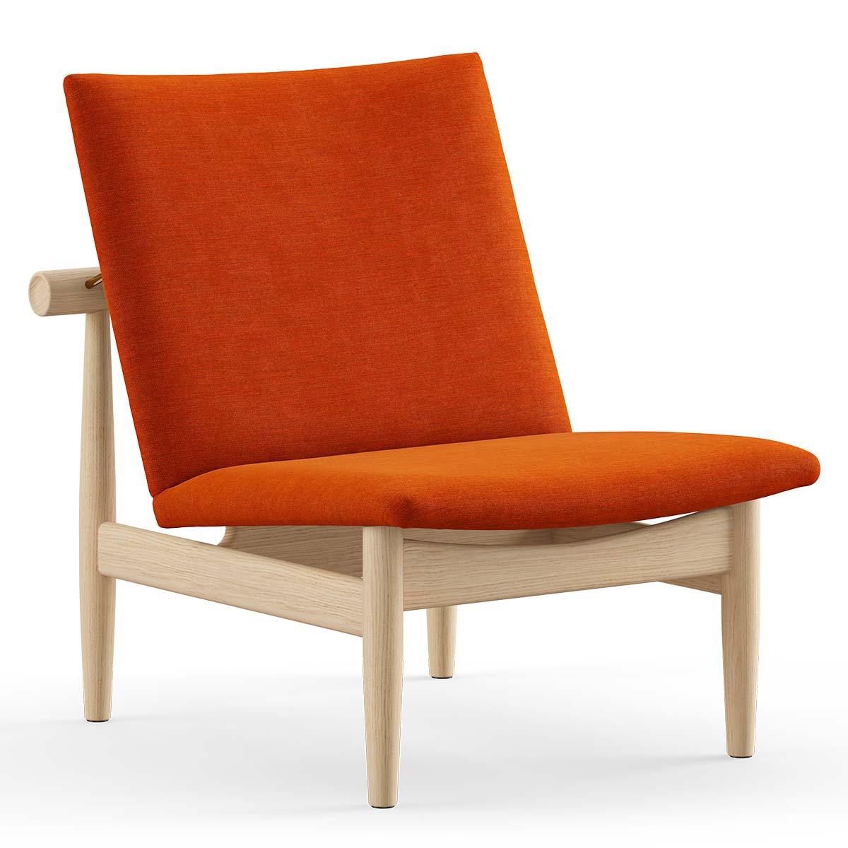 Japan Chair | Dark Orange 443 Remix Fabric Upholstery