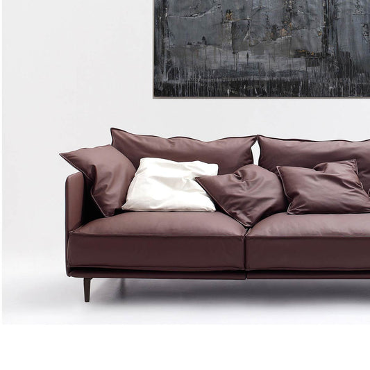 K2 2 Seat Large Sofa | Deep Red Lama 804 Fabric