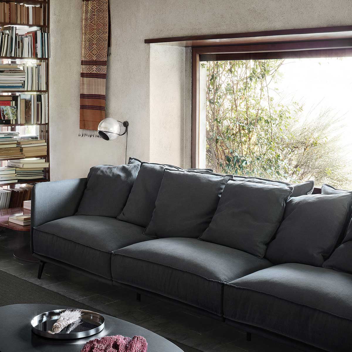 K2 4 Seat Sofa K01 | Grey Lama 08 Fabric