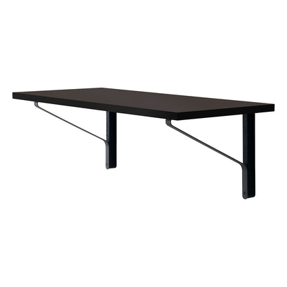 Kaari Wall Console | Black Linoleum Top