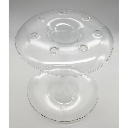 Aqua Stem Vase | Clear Glass