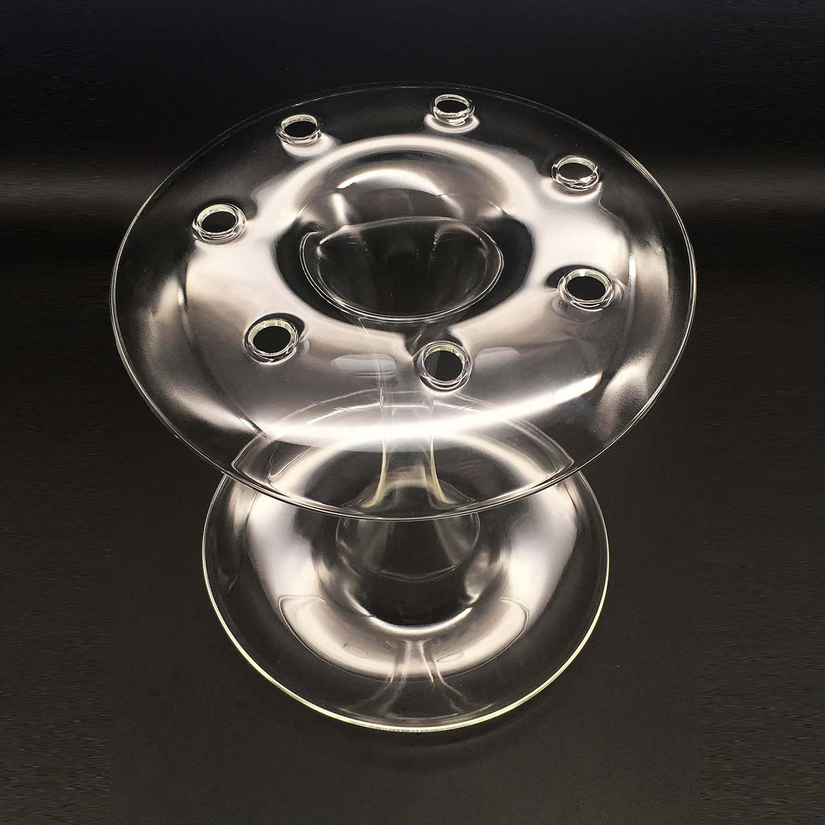 Aqua Stem Vase | Clear Glass