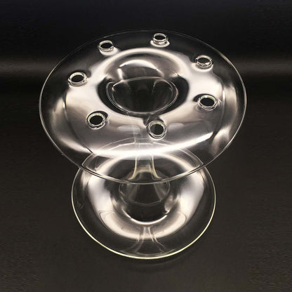 Aqua Stem Vase | Clear Glass