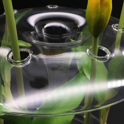 Aqua Stem Vase | Clear Glass