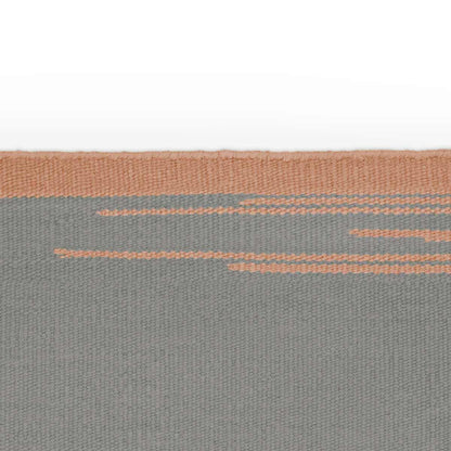 Kelim Pattern Twin Rug 400cm | Grey Green Orange 100% Pure New Zealand Wool 0073