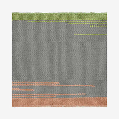 Kelim Pattern Twin Rug 400cm | Grey Green Orange 100% Pure New Zealand Wool 0073