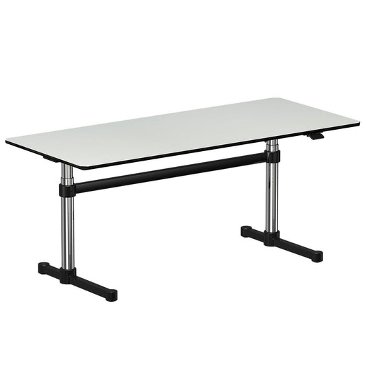 Kitos M Adjustable Desk 175cm | Pearl Grey Laminate Top