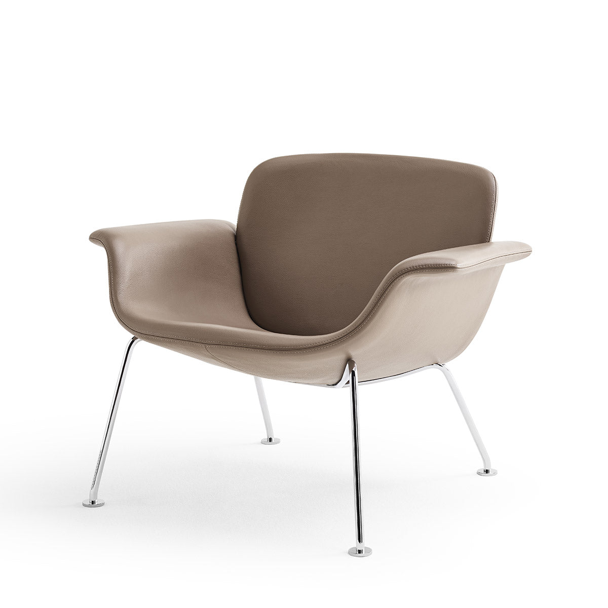 KN04 Lounge Chair | Light Brown 19 West Fabric Upholstery