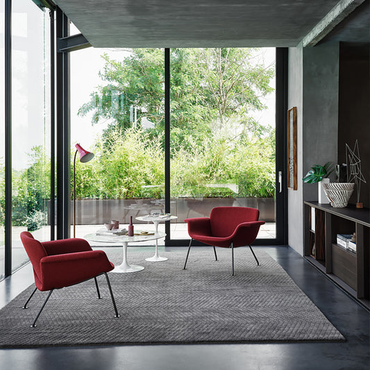 KN04 Lounge Chair | Red 18 West Fabric Upholstery