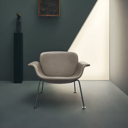 KN04 Lounge Chair | Light Brown 19 West Fabric Upholstery
