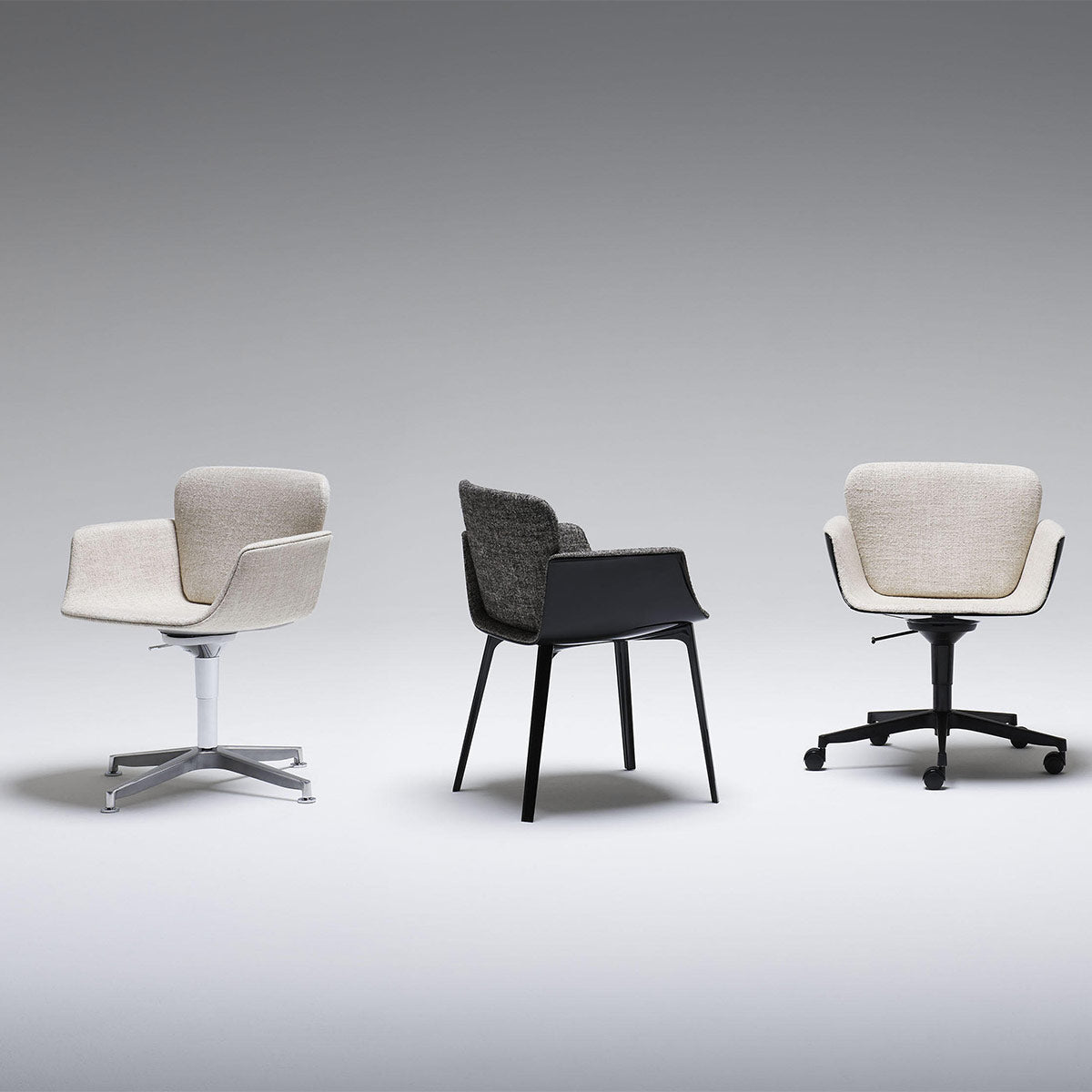 KN06 Desk Chair | Light Grey 03 West Fabric Upholstery