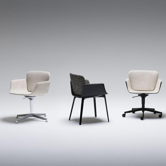 KN06 Desk Chair | Light Grey 03 West Fabric Upholstery