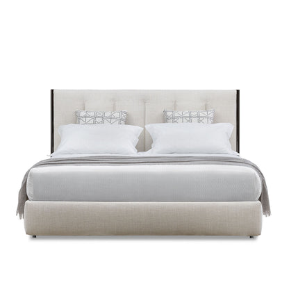 Koi Bed 180cm with Storage | Blue Diagonale 972 Fabric
