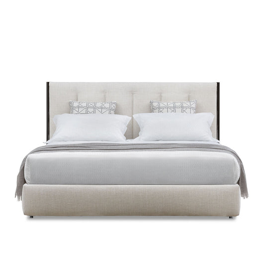 Koi Bed 180cm with Storage | Blue Diagonale 972 Fabric