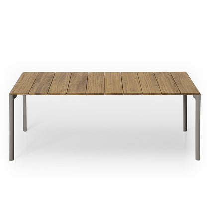 Maki Outdoor Extending Table | Natural Teak Top