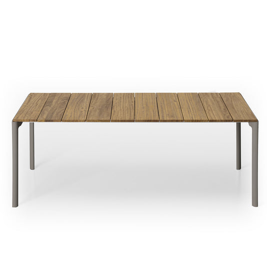 Maki Outdoor Extending Table | Natural Teak Top
