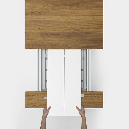 Maki Outdoor Extending Table | Natural Teak Top