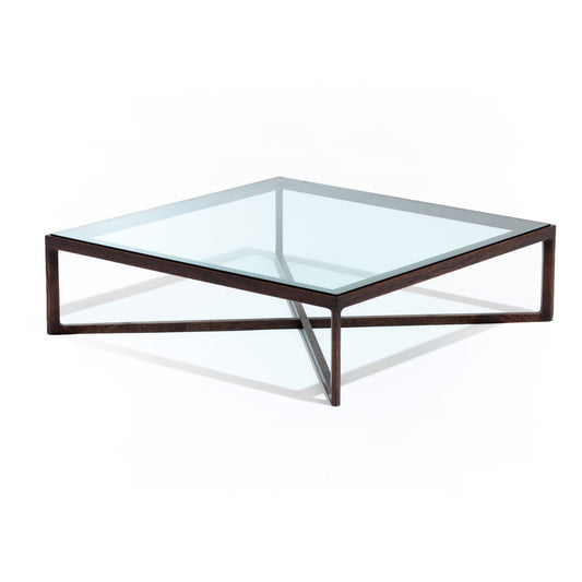 Krusin Coffee Table | Clear Glass Top