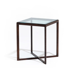 Krusin Side Table | Clear Glass Top