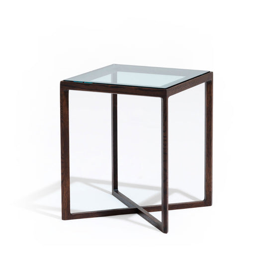 Krusin Side Table | Clear Glass Top