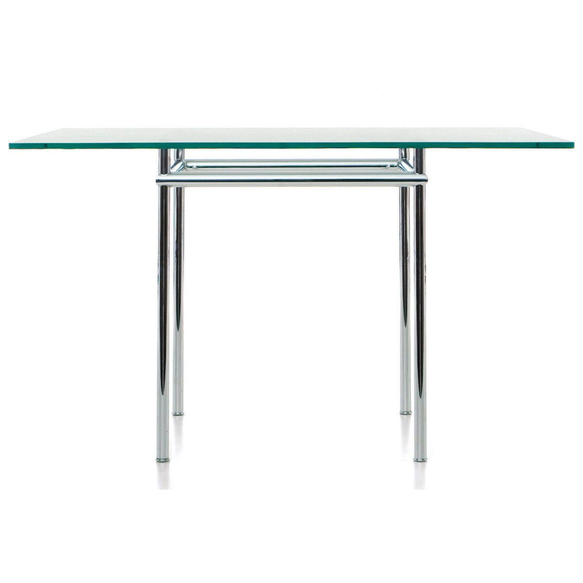 LC12 La Roche Dining Table 160cm | Clear Glass Top