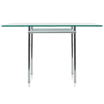 LC12 La Roche Dining Table 160cm | Clear Glass Top