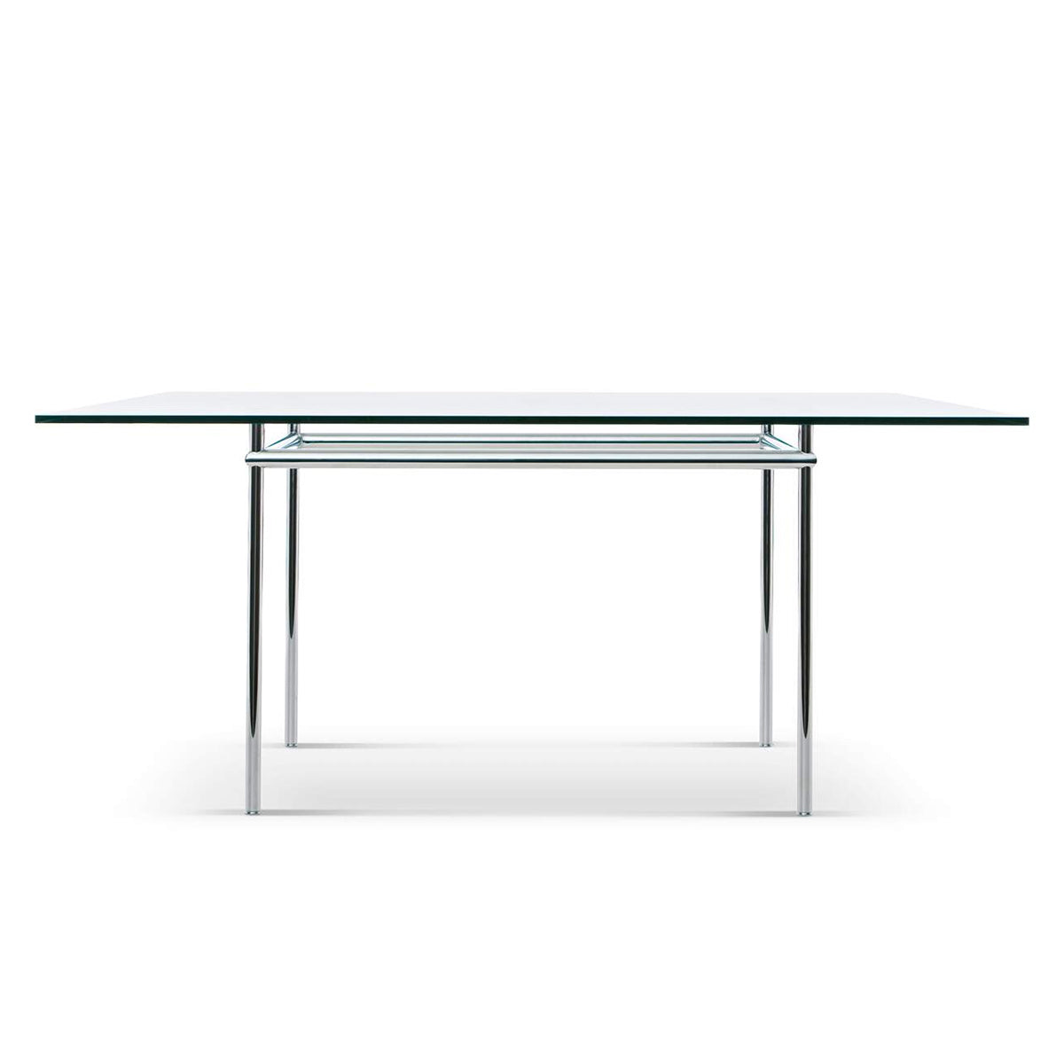 LC12 La Roche Dining Table 160cm | Clear Glass Top