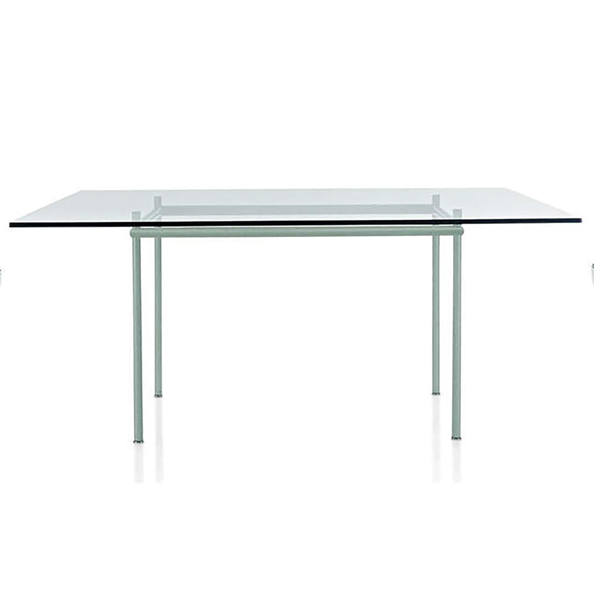 LC12 La Roche Dining Table 160cm | Clear Glass Top