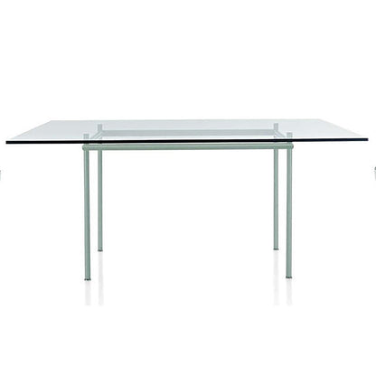 LC12 La Roche Dining Table 160cm | Clear Glass Top