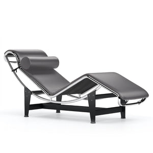 4 Chaise Longue | Slate Leather 13X412 Seat and Headroll