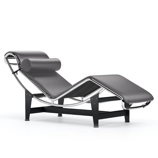4 Chaise Longue | Slate Leather 13X412 Seat and Headroll
