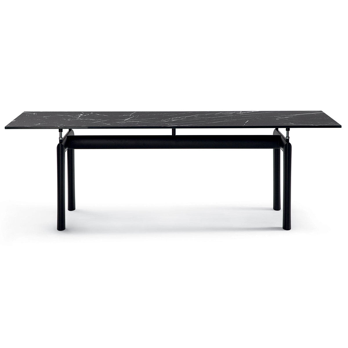6 Table Tube d'Avion | Nero Marquina Marble Top