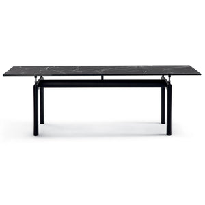 6 Table Tube d'Avion | Nero Marquina Marble Top