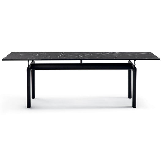 6 Table Tube d'Avion | Nero Marquina Marble Top