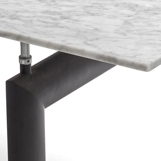6 Table Tube d'Avion | Carrara Marble Top