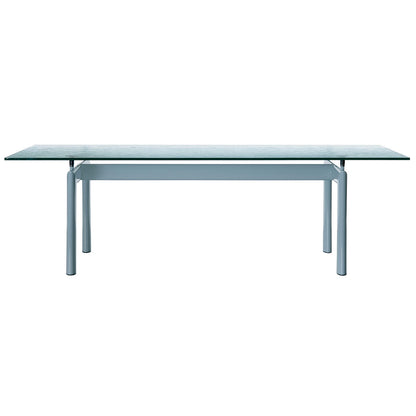 6 Table Tube d'Avion | Clear Glass Top