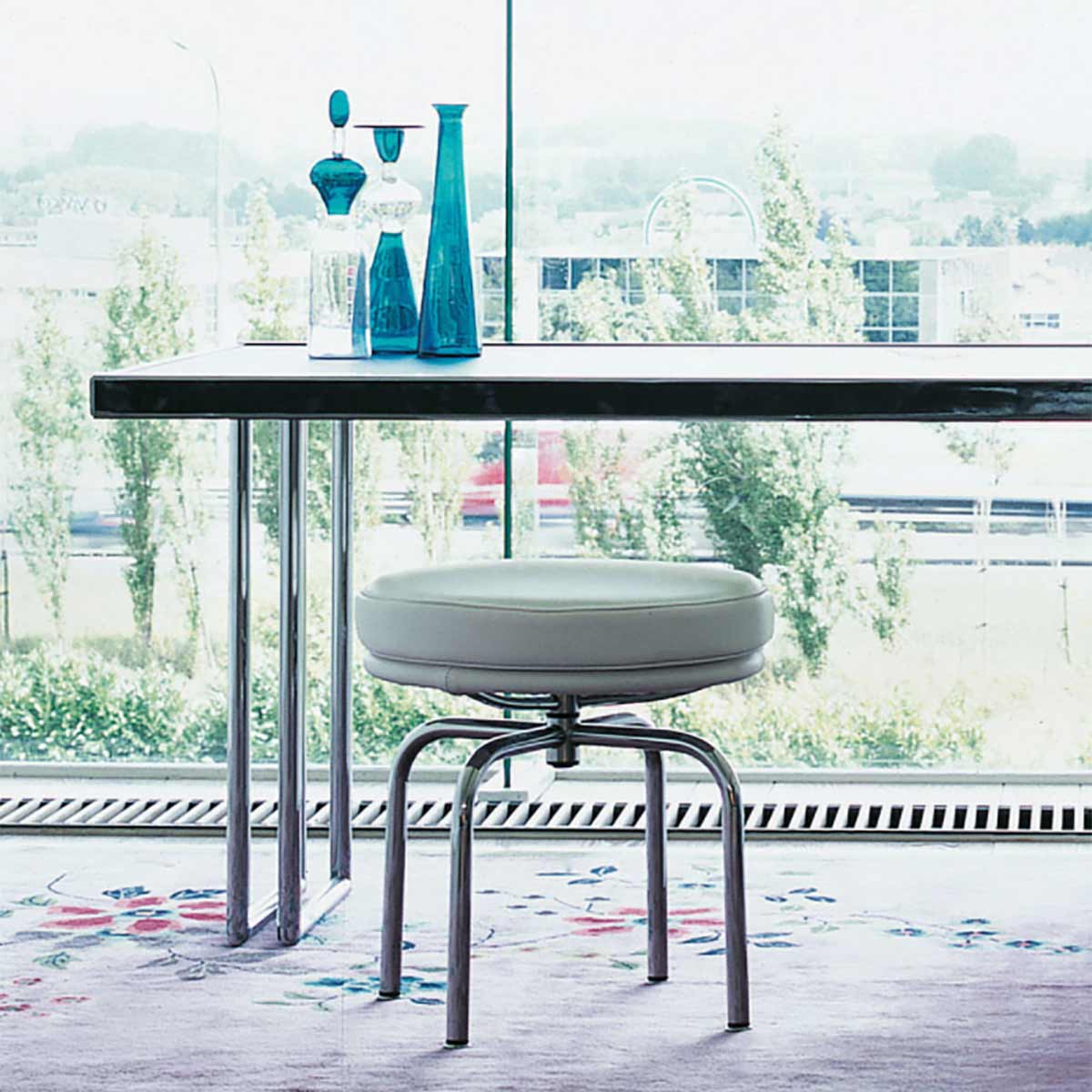 8 Tabouret Tournant | Scozia 13X247 White Leather