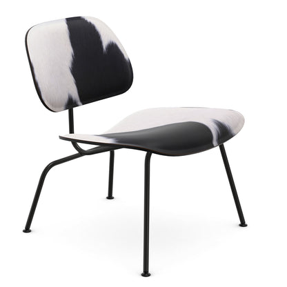 Plywood Group LCM Chair | Black and White Hide Black Ash