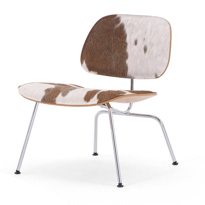 Plywood Group LCM Chair | Brown and White Hide Natural Ash