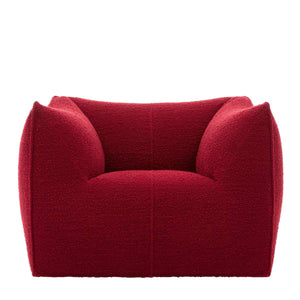 Le Bambole Armchair | Black Red Bellano Fabric Upholstery