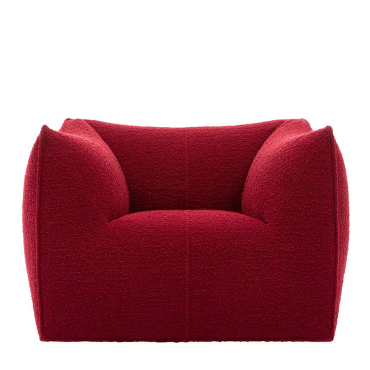 Le Bambole Armchair | Black Red Bellano Fabric Upholstery