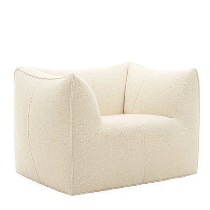 Le Bambole Armchair | Ecru Bormio Fabric Upholstery